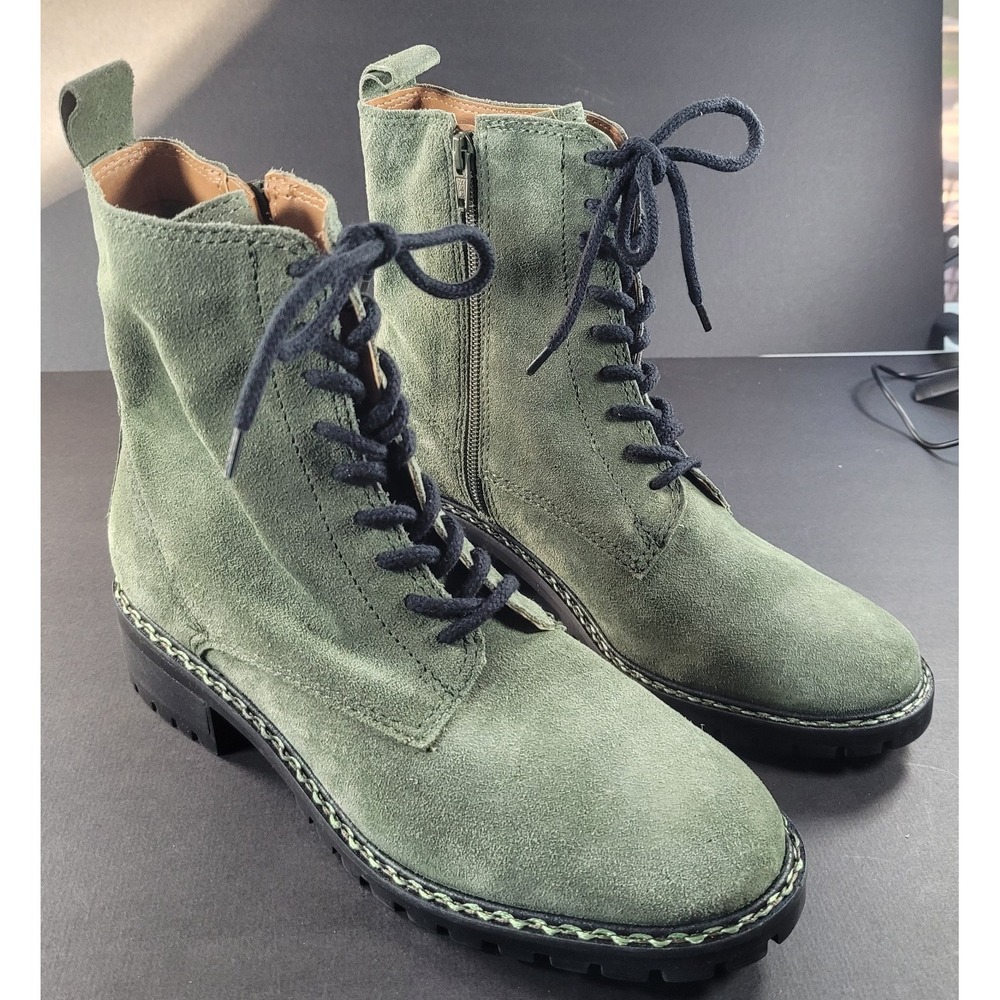 Lucky Brand Women's Kancie Combat Boot Suede Size 8 New without Box